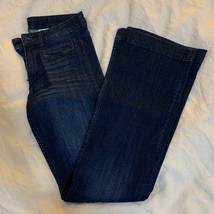 Flare Dark-wash Denim Jeans